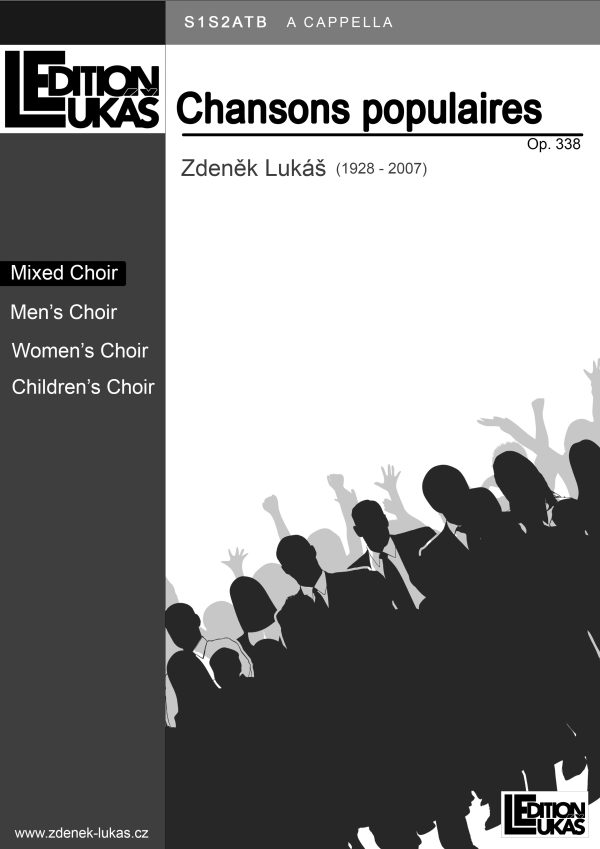 Chansons populaires, op. 338 (S1,S2,A,T,B)