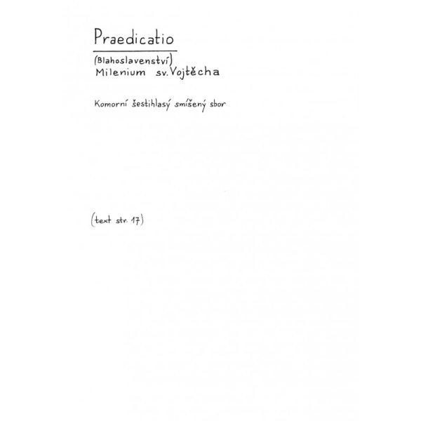 Praedicatio, op. 279 (S1,S2,A,T,B1,B2)