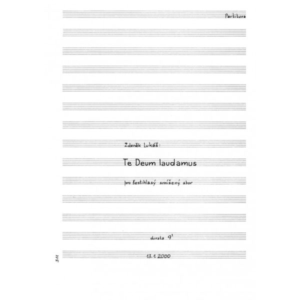 Te Deum laudamus, op. 311 (S1,S2,A,T,B1,B2)